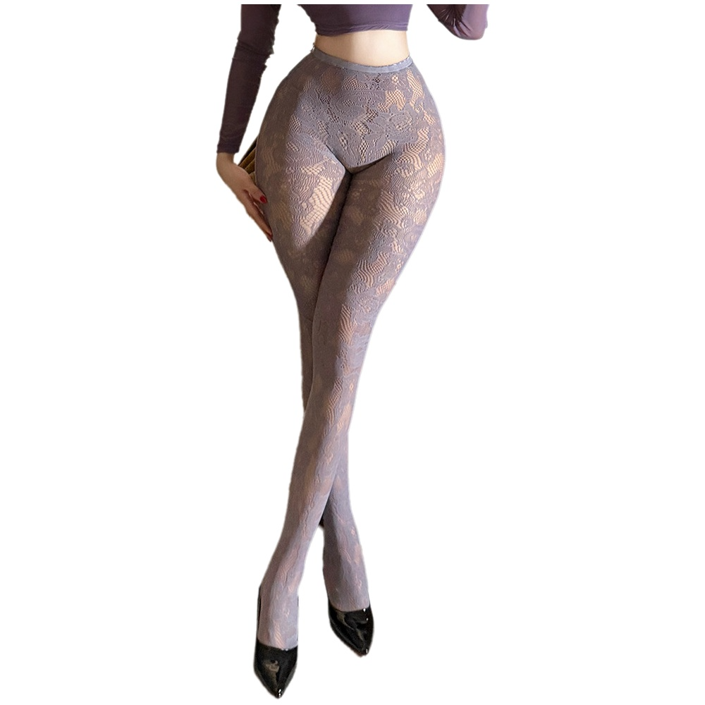 Fishnet Stocking Women - Женские кружевные колготки с цветочным узором,