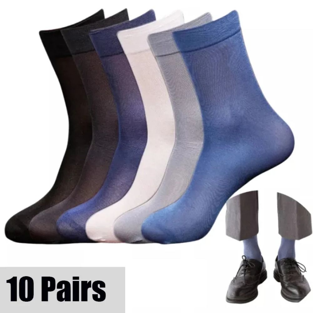 Silk Sock Bamboo - 10 пар повседневных дышащих мужских носков