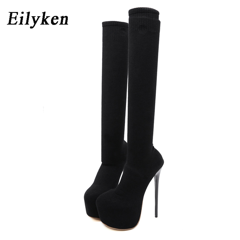 Eilyken/женские зимние ботинки – обзор и цена Knee High Sock Women