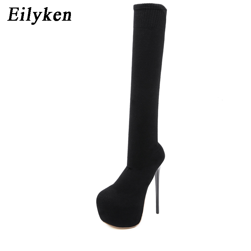 Eilyken/женские зимние ботинки – обзор и цена Knee High Sock Women