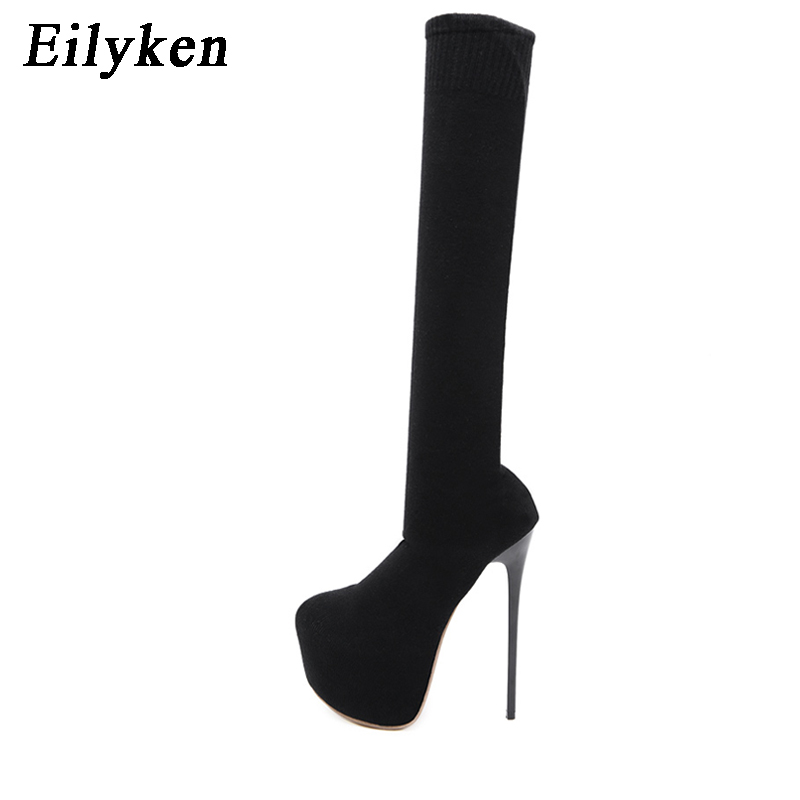 Eilyken/женские зимние ботинки – обзор и цена Knee High Sock Women